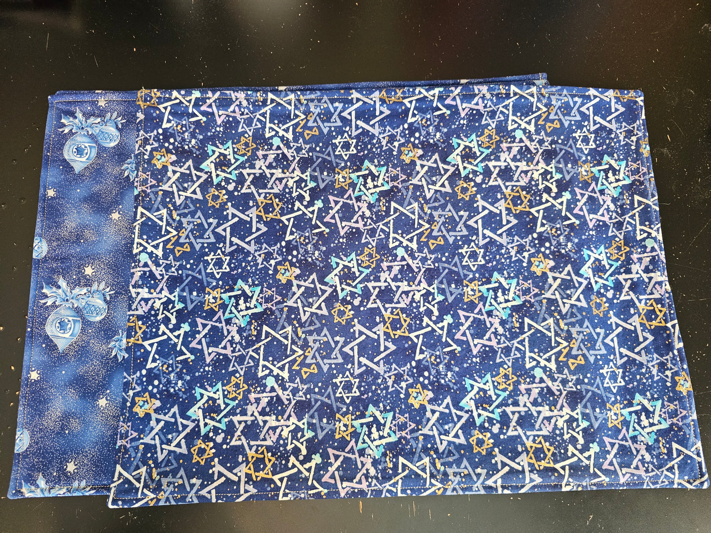 Star of David / Blue Ornaments Placemat Set ~ set of 4
