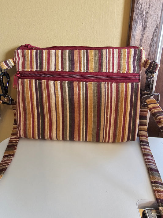 Striped Denver Crossbody