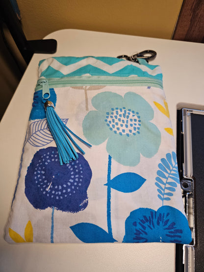 Blue Floral Runaround Bag
